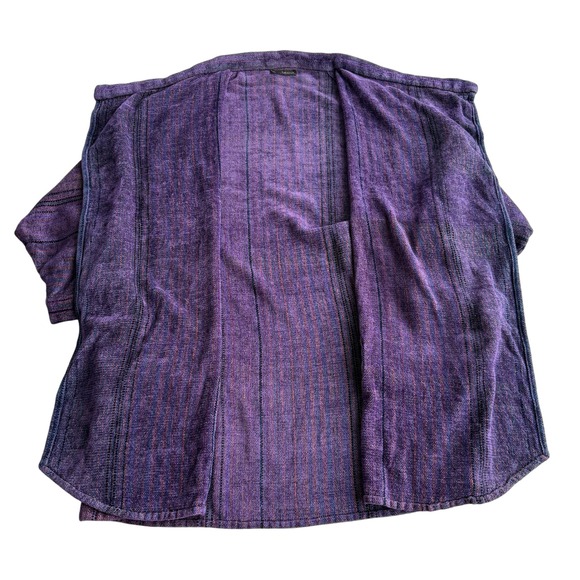 Marcia Hammond Chelsea Vermont Woven Multicolor Chenille Woven Open Cardigan OS - Picture 4 of 10